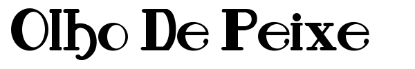 Olho De Peixe font preview